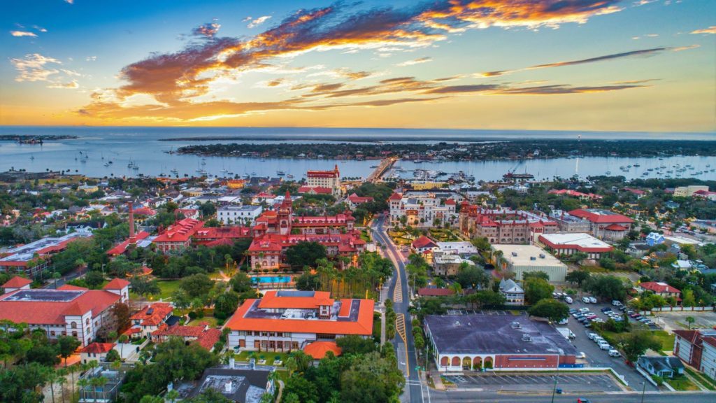 Aerial view of St Augustine